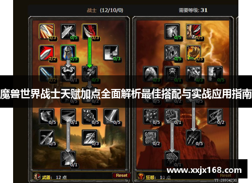魔兽世界战士天赋加点全面解析最佳搭配与实战应用指南