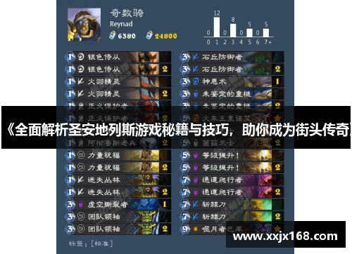 《全面解析圣安地列斯游戏秘籍与技巧，助你成为街头传奇》